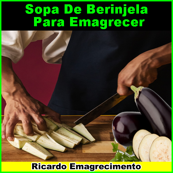 Receita sopa de berinjela para emagrecer.