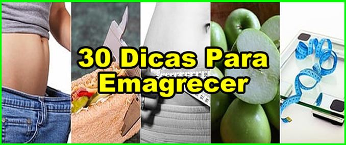 lista de dicas para emagrecer.