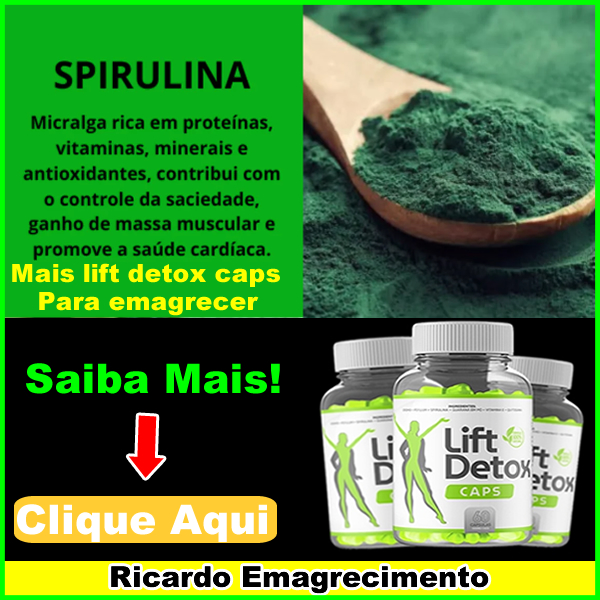 Spirulina para emagrecer.