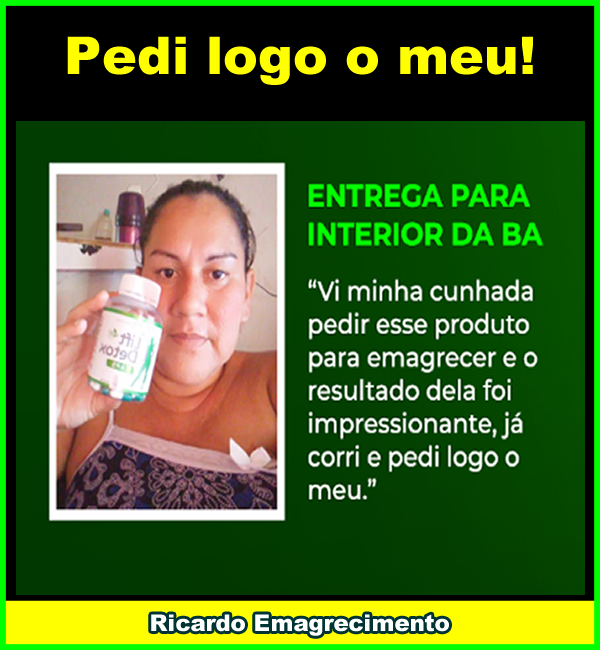 3º- Depoimento Da Entrega Lift Detox Black.