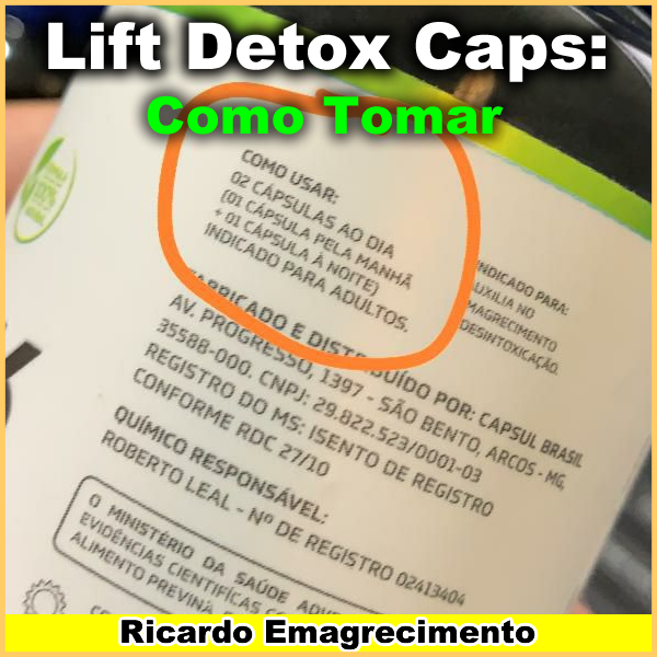 lift detox black saiba como tomar