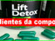 Lift Detox Black ingredientes da fórmula da cápsula. São eles spirulina, quitosana, psyllium, laranja morou em pó (Morosil) e picolinato de cromo.