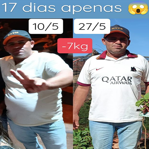 -7kg em apenas 17 dias.