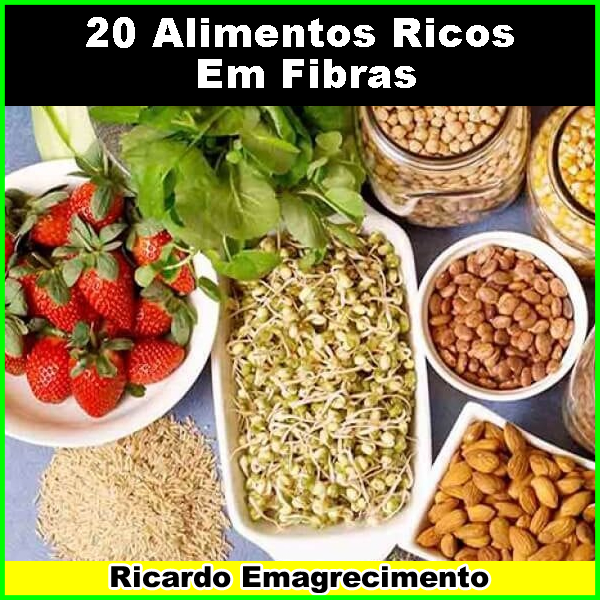 20 alimentos ricos em fibra.