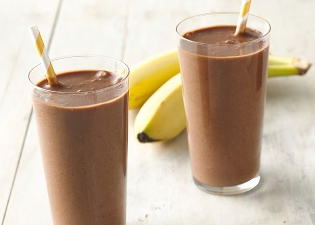 Receita Shake Proteico de Chocolate e Banana.