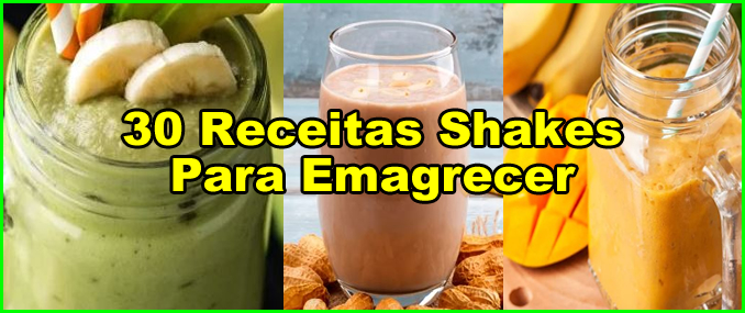 Receitas de shakes para emagrecer.