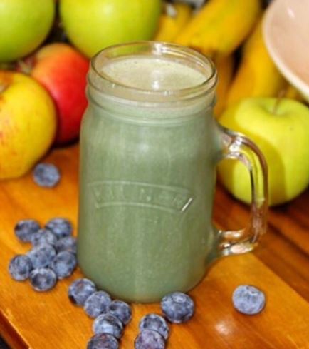 Receita Shake Detox de Espinafre com Frutas.