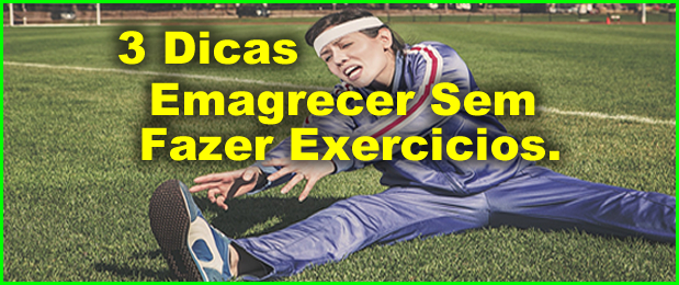 Como Emagrecer Sem Fazer Exercícios.