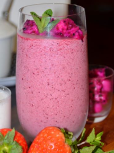 Receita Shake de Pitaya.