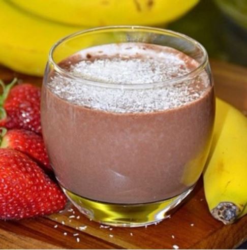 Receita Shake de Chocolate Natural.