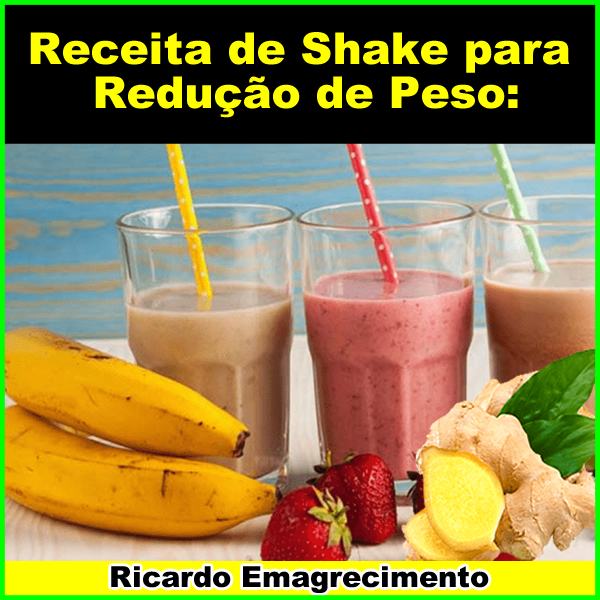 Receita de Shake para Redução de Peso.