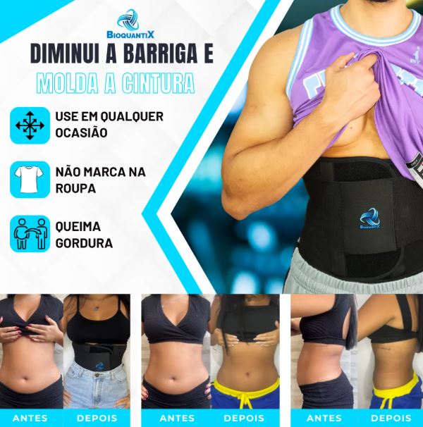 Cinta Emagrecedora: Bioquantix Molda A Cintura De Forma Natural.