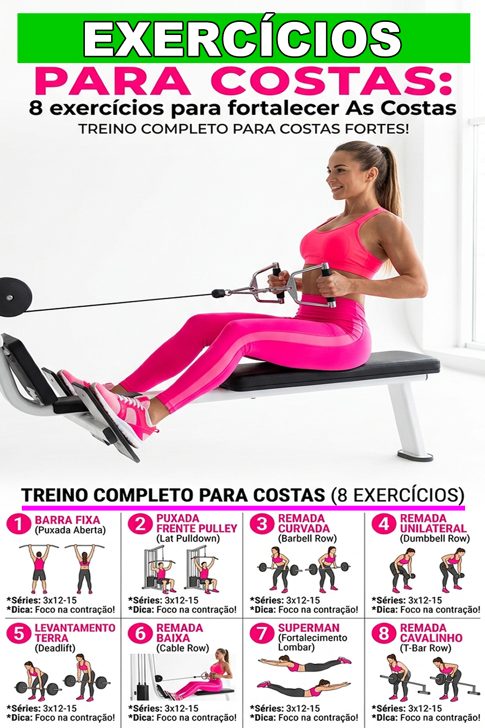 Exercícios para Costas: Lista De 8 Exercícios para Fortalecer as Costas!