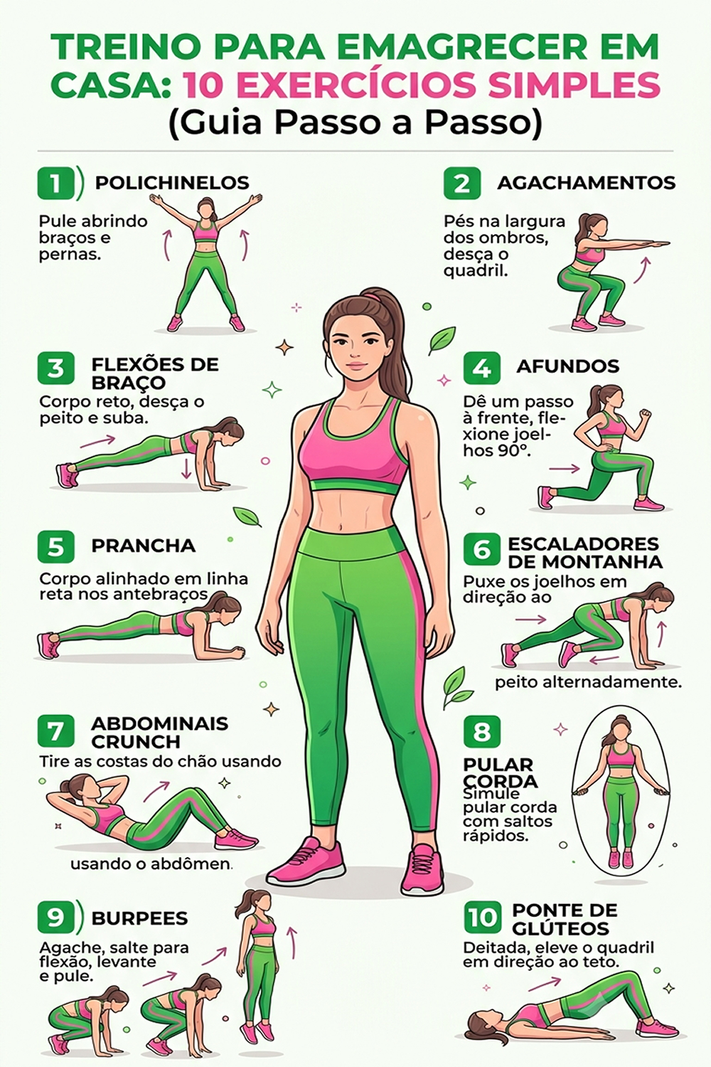 Treino Para Emagrecer Em Casa: 10 Exercícios simples!